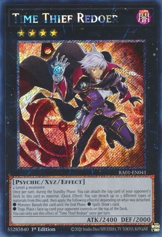 Time Thief Redoer (Platinum Secret Rare) (1041) (RA01) - YuGiOh Single