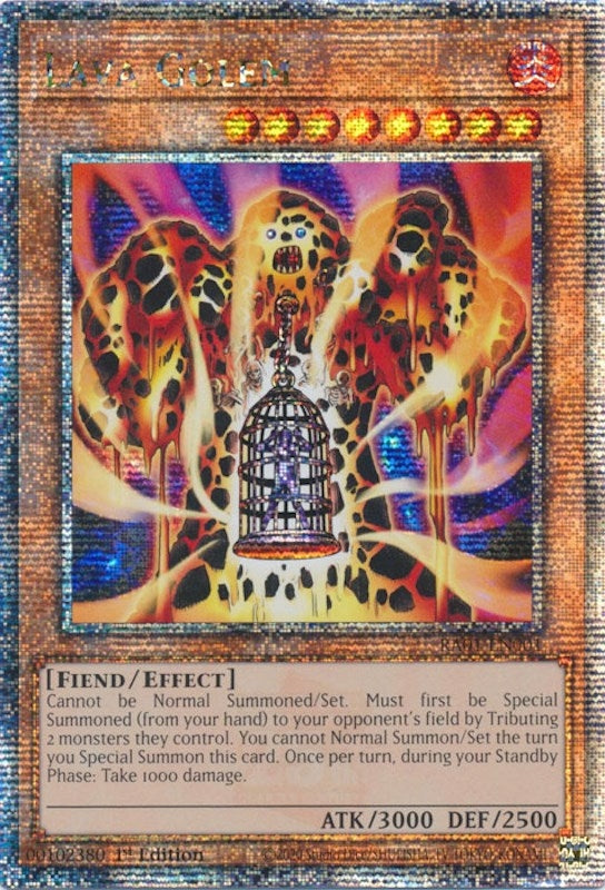 Lava Golem (Quarter Century Secret Rare) (1001) (RA01) - YuGiOh Single