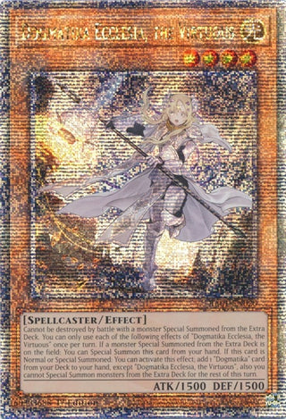 Dogmatika Ecclesia the Virtuous (Quarter Century Secret Rare) (1020) (RA01) - YuGiOh Single