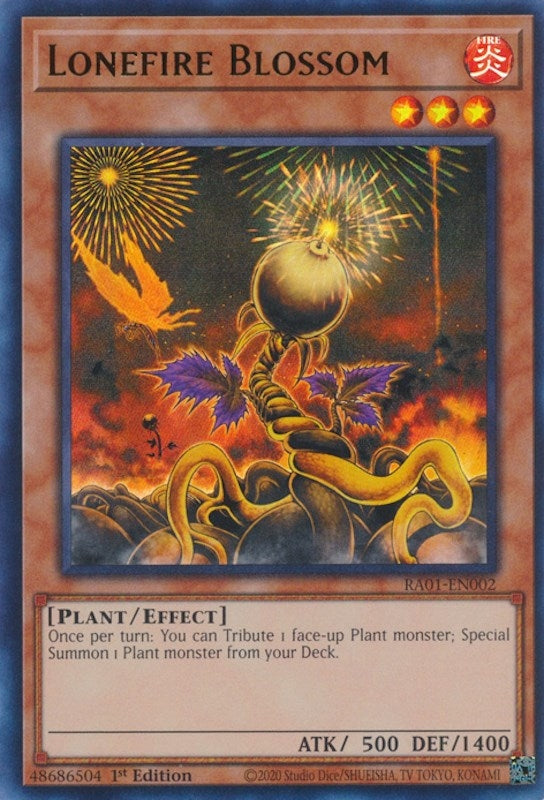 Lonefire Blossom (UR) (1002) (RA01) - YuGiOh Single