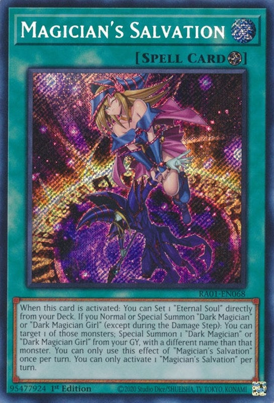 Magician’s Salvation (Secret Rare) (1068) (RA01) - YuGiOh Single