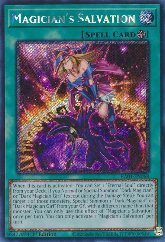 Magician’s Salvation (Platinum Secret Rare) (1068) (RA01) - YuGiOh Single