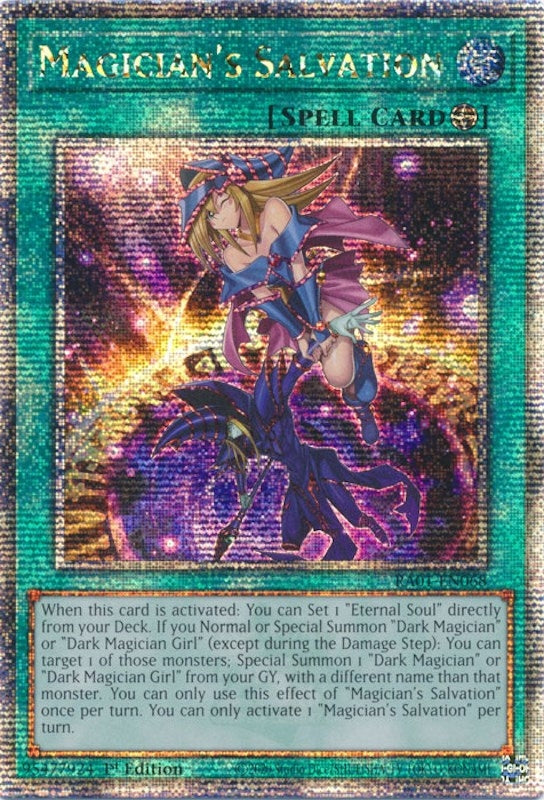 Magician’s Salvation (Quarter Century Secret Rare) (1068) (RA01) - YuGiOh Single