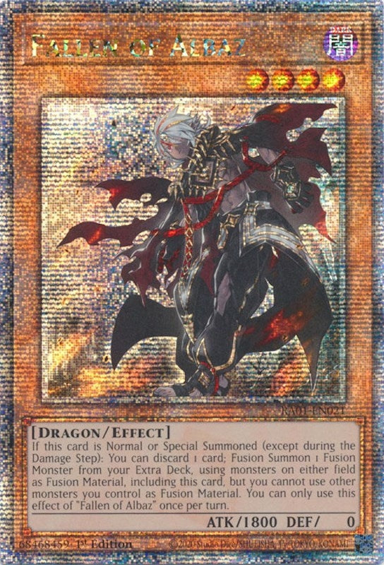 Fallen of Albaz (Quarter Century Secret Rare) (1021) (RA01) - YuGiOh Single