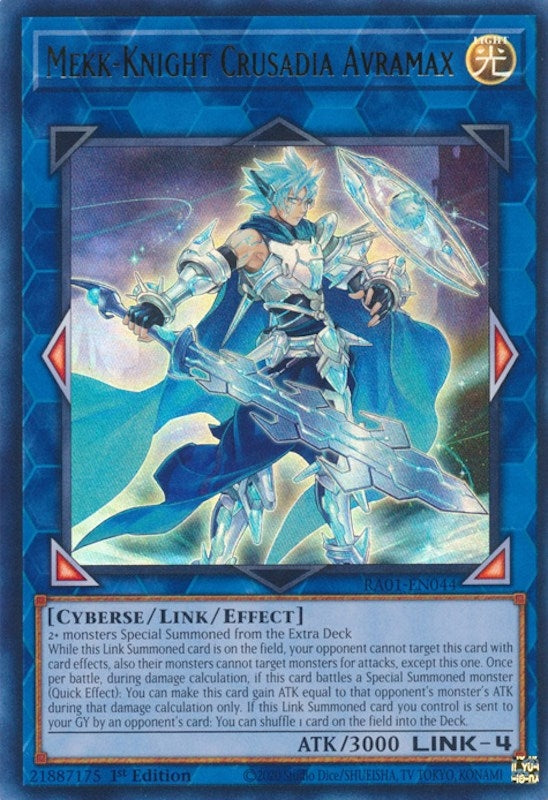Mekk-Knight Crusadia Avramax (UR) (1044) (RA01) - YuGiOh Single