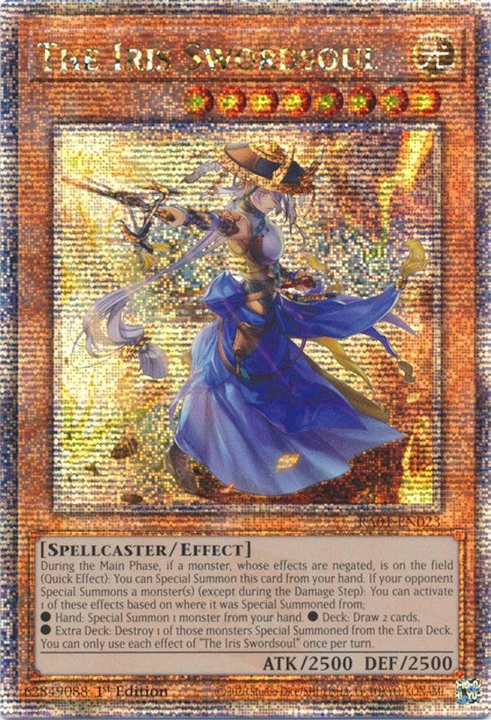 The Iris Swordsoul (Quarter Century Secret Rare) (1023) (RA01) - YuGiOh Single