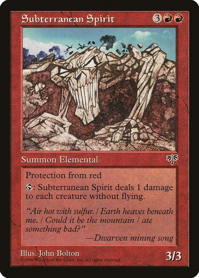 Subterranean Spirit [MIR] - MTG Single