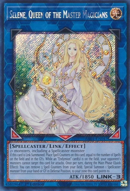 Selene Queen of the Master Magicians (Platinum Secret Rare) (1047) (RA01) - YuGiOh Single