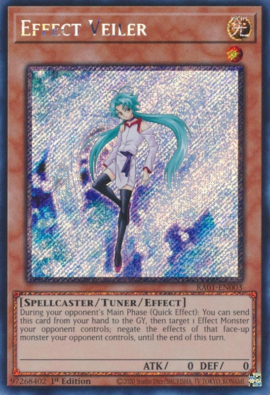 Effect Veiler (Platinum Secret Rare) (1003) (RA01) - YuGiOh Single