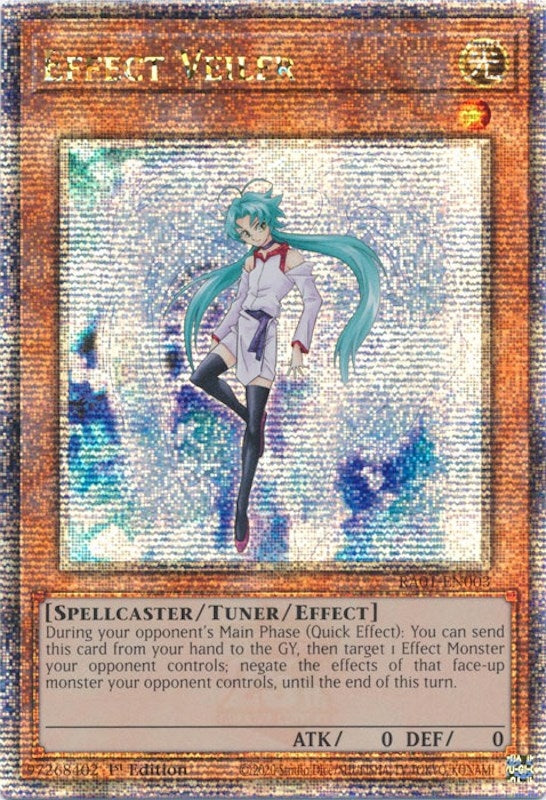 Effect Veiler (Quarter Century Secret Rare) (1003) (RA01) - YuGiOh Single