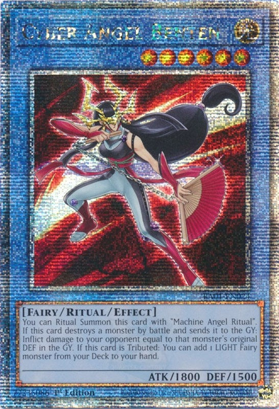 Cyber Angel Benten (Quarter Century Secret Rare) (1024) (RA01) - YuGiOh Single