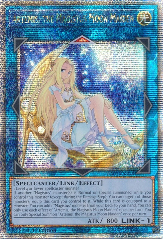 Artemis the Magistus Moon Maiden (Quarter Century Secret Rare) (1049) (RA01) - YuGiOh Single