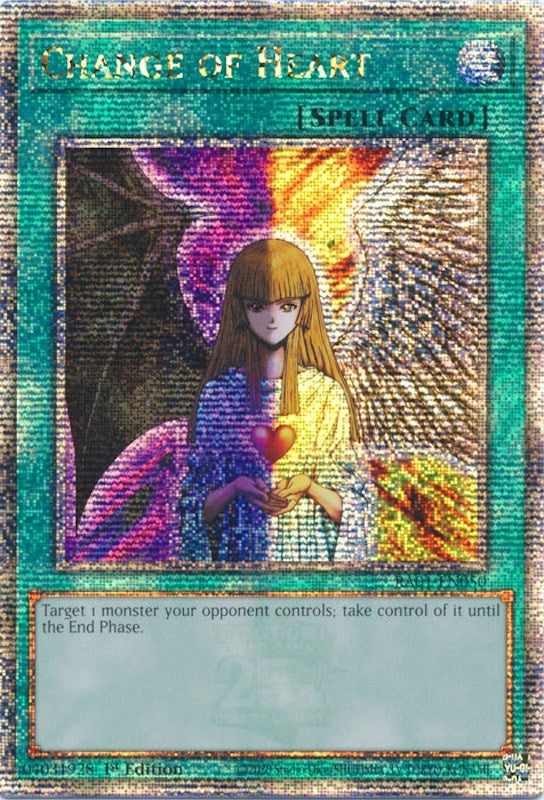 Change of Heart (Quarter Century Secret Rare) (1050) (RA01) - YuGiOh Single