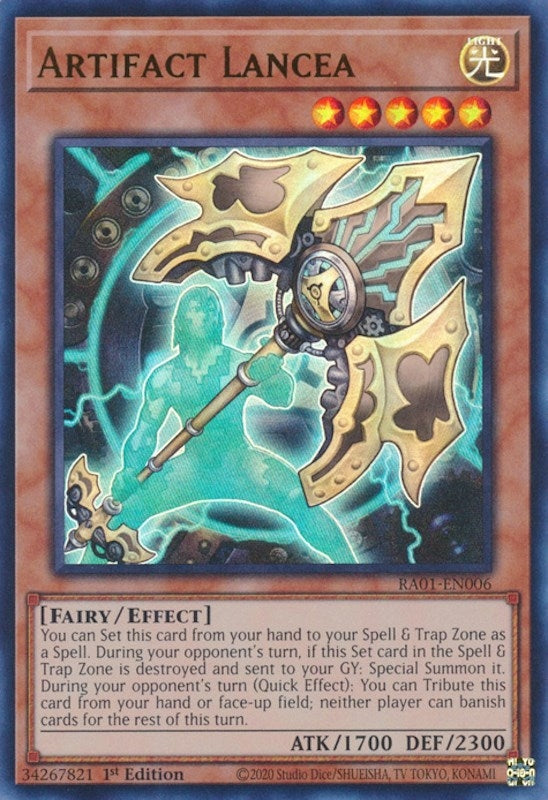 Artifact Lancea (UR) (1006) (RA01) - YuGiOh Single