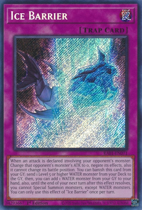 Ice Barrier (Secret Rare) (1071) (RA01) - YuGiOh Single