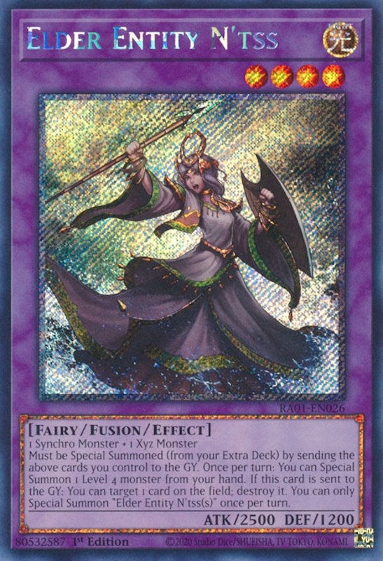 Elder Entity N’tss (Platinum Secret Rare) (1026) (RA01) - YuGiOh Single