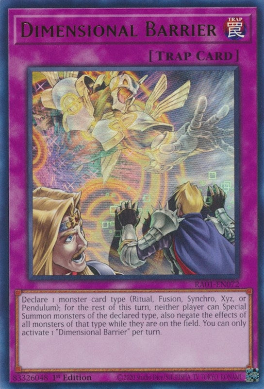 Dimensional Barrier (UR) (1072) (RA01) - YuGiOh Single