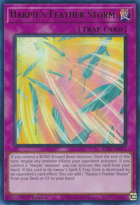 Harpie’s Feather Storm (UR) (1073) (RA01) - YuGiOh Single