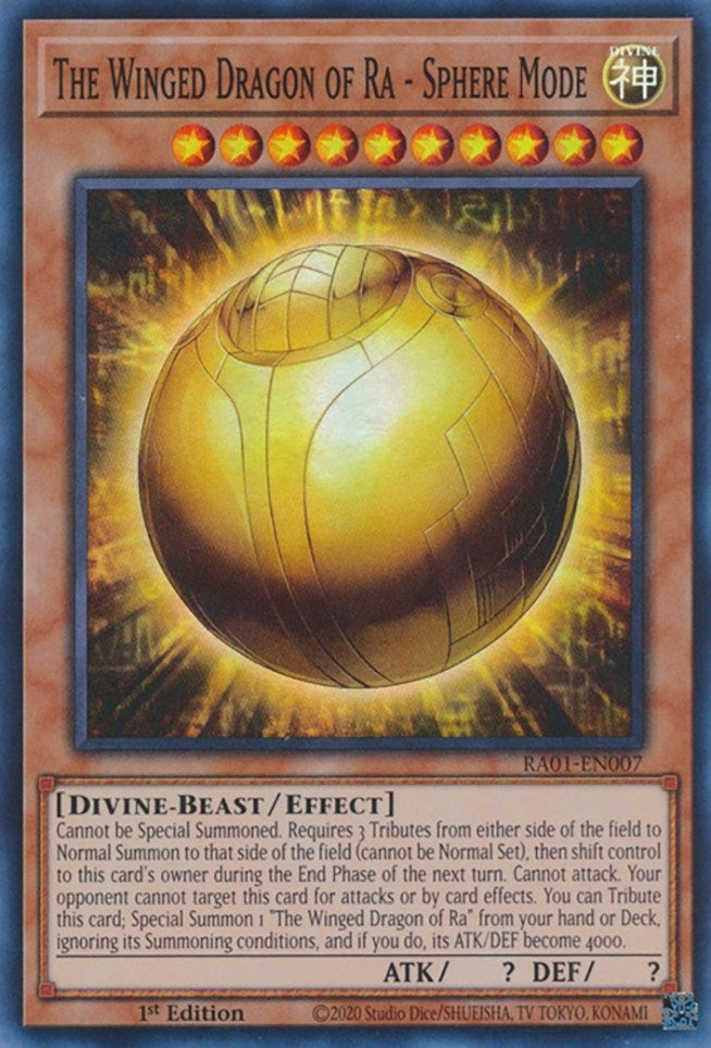 The Winged Dragon of Ra - Sphere Mode (1007) (RA01) - YuGiOh Single