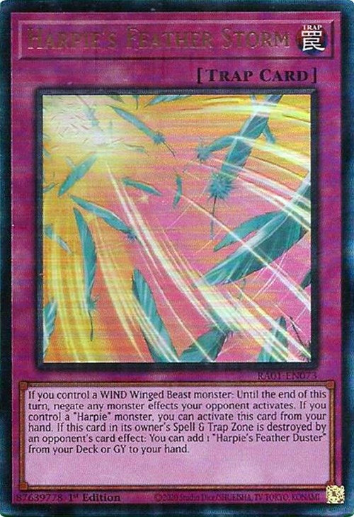Harpie’s Feather Storm (PUR) (1073) (RA01) - YuGiOh Single