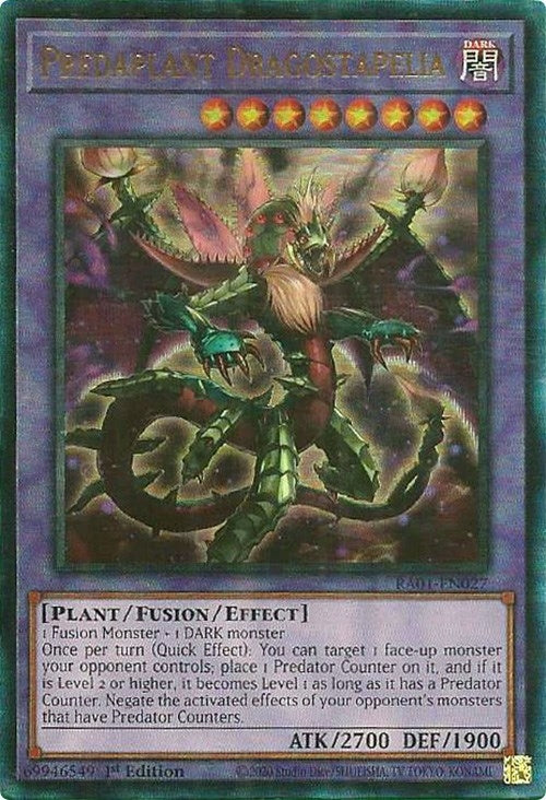 Predaplant Dragostapelia (PUR) (1027) (RA01) - YuGiOh Single
