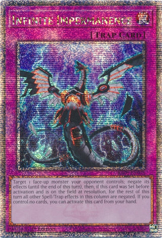 Infinite Impermanence (Quarter Century Secret Rare) (1075) (RA01) - YuGiOh Single