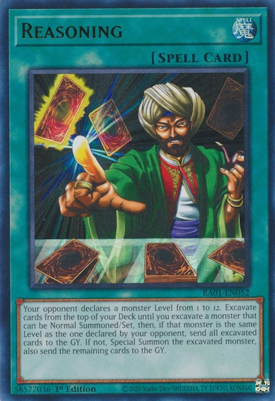 Reasoning (UR) (1052) (RA01) - YuGiOh Single