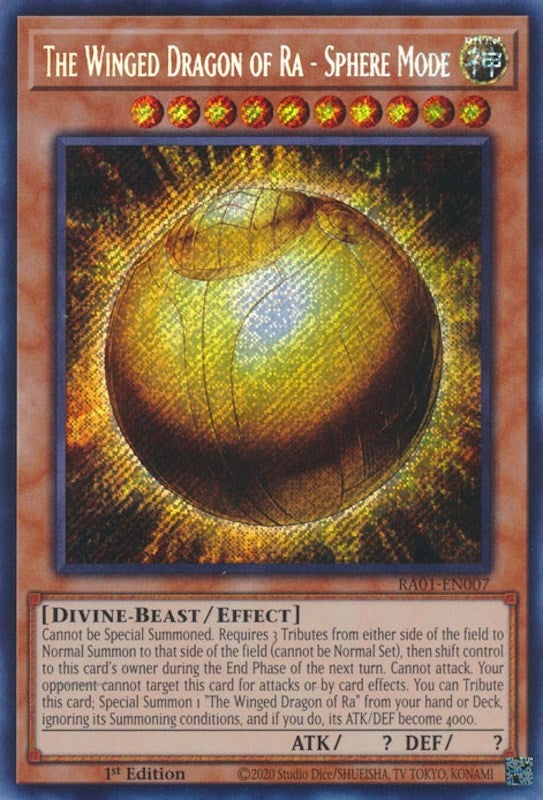 The Winged Dragon of Ra - Sphere Mode (Secret Rare) (1007) (RA01) - YuGiOh Single