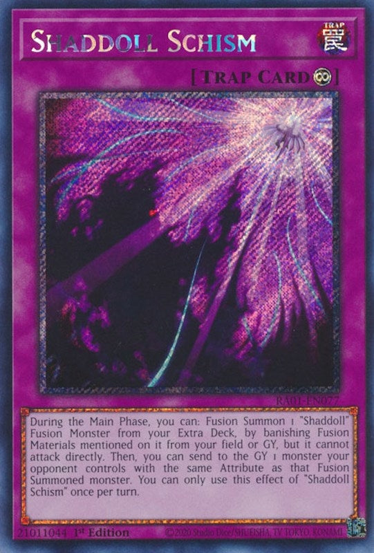 Shaddoll Schism (Platinum Secret Rare) (1077) (RA01) - YuGiOh Single