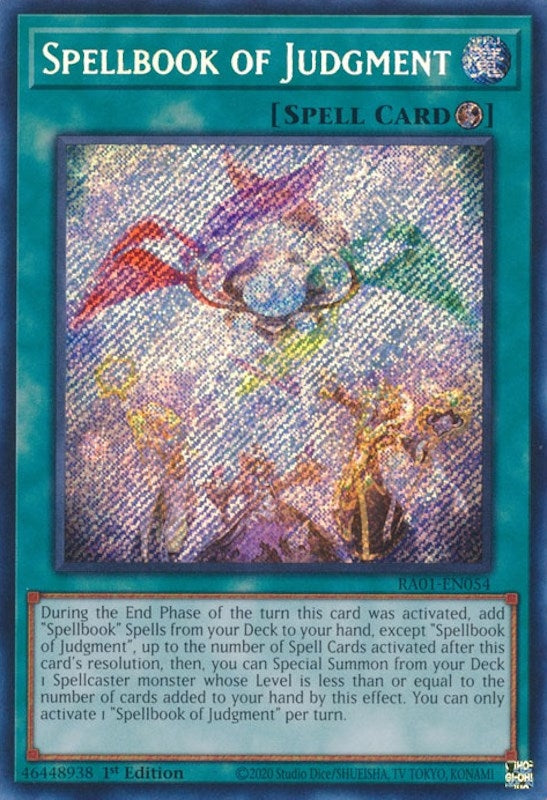 Spellbook of Judgment (Secret Rare) (1054) (RA01) - YuGiOh Single