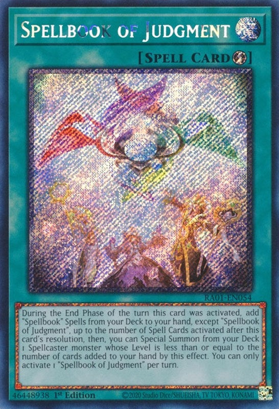 Spellbook of Judgment (Platinum Secret Rare) (1054) (RA01) - YuGiOh Single