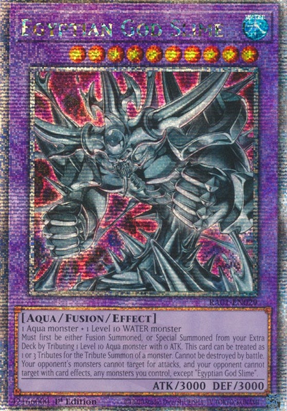 Egyptian God Slime (Quarter Century Secret Rare) (1029) (RA01) - YuGiOh Single