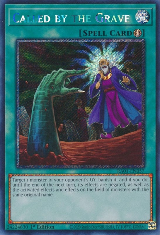 Called by the Grave (Platinum Secret Rare) (1057) (RA01) - YuGiOh Single
