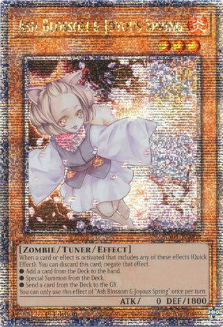 Ash Blossom & Joyous Spring (Quarter Century Secret Rare) (1008) (RA01) - YuGiOh Single