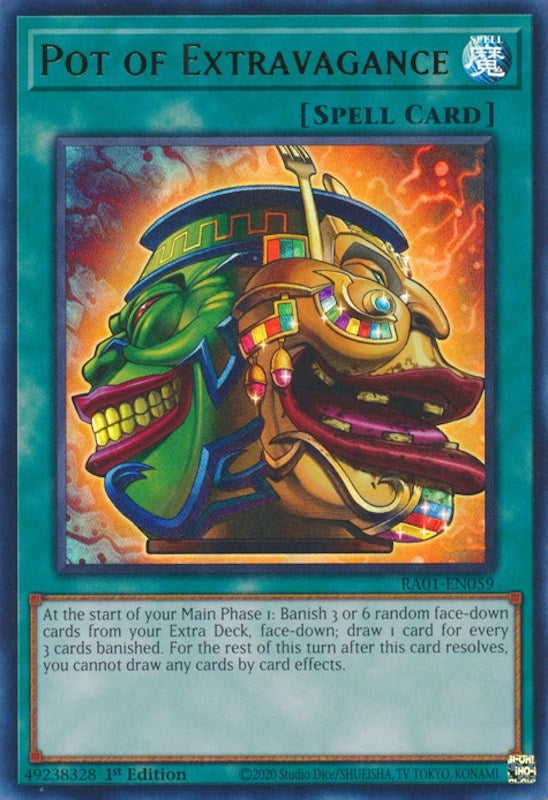 Pot of Extravagance (UR) (1059) (RA01) - YuGiOh Single