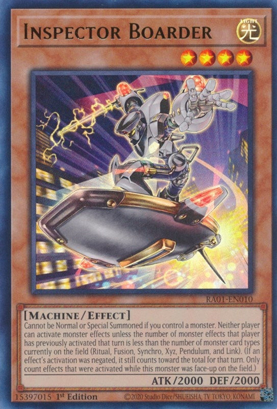 Inspector Boarder (UR) (1010) (RA01) - YuGiOh Single