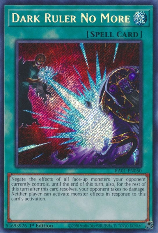 Dark Ruler No More (Secret Rare) (1060) (RA01) - YuGiOh Single