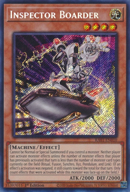 Inspector Boarder (Secret Rare) (1010) (RA01) - YuGiOh Single