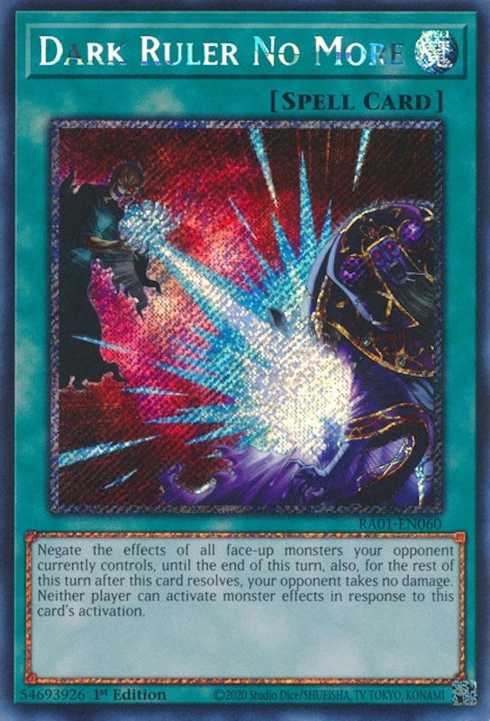 Dark Ruler No More (Platinum Secret Rare) (1060) (RA01) - YuGiOh Single