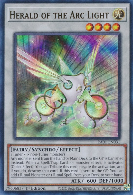 Herald of the Arc Light (UR) (1031) (RA01) - YuGiOh Single