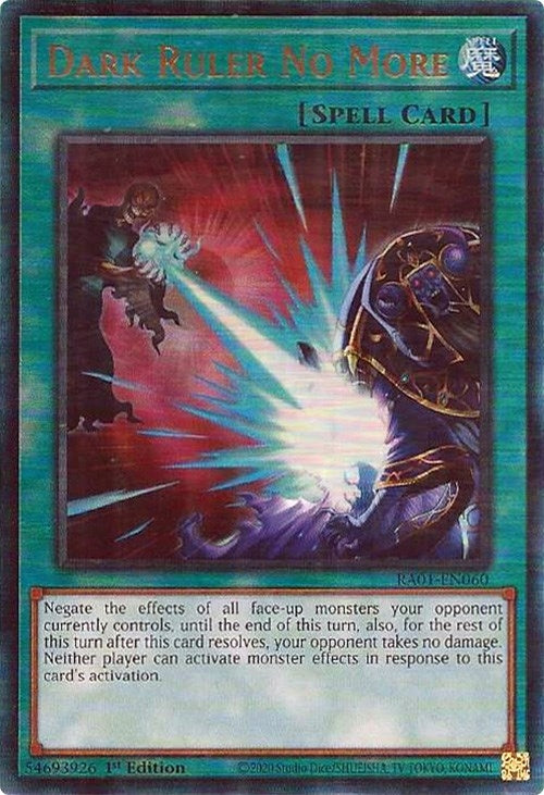 Dark Ruler No More (PUR) (1060) (RA01) - YuGiOh Single