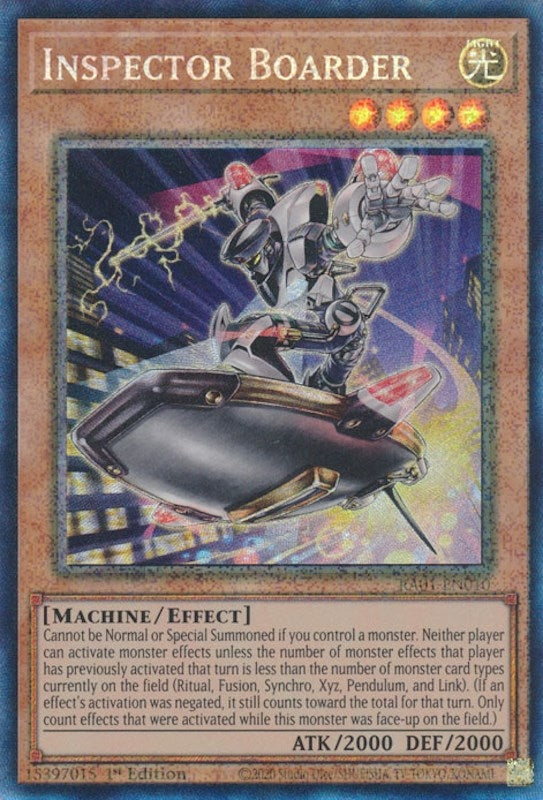 Inspector Boarder (PCR) (1010) (RA01) - YuGiOh Single