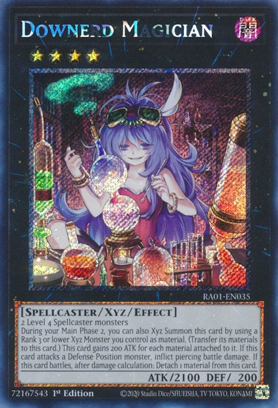Downerd Magician (Platinum Secret Rare) (1035) (RA01) - YuGiOh Single