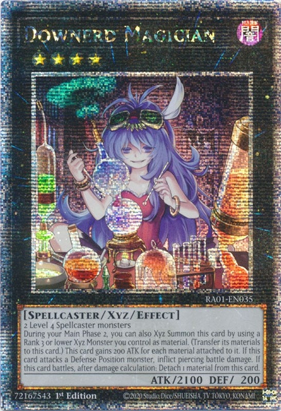 Downerd Magician (Quarter Century Secret Rare) (1035) (RA01) - YuGiOh Single