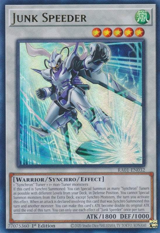 Junk Speeder (UR) (1032) (RA01) - YuGiOh Single
