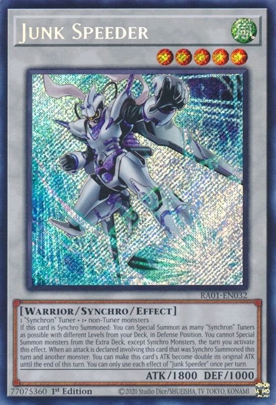 Junk Speeder (Secret Rare) (1032) (RA01) - YuGiOh Single