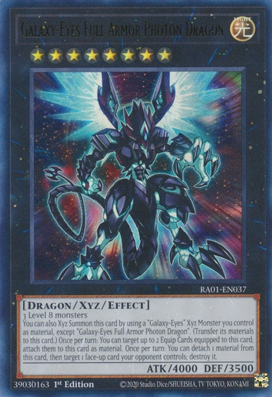 Galaxy-Eyes Full Armor Photon Dragon (UR) (1037) (RA01) - YuGiOh Single