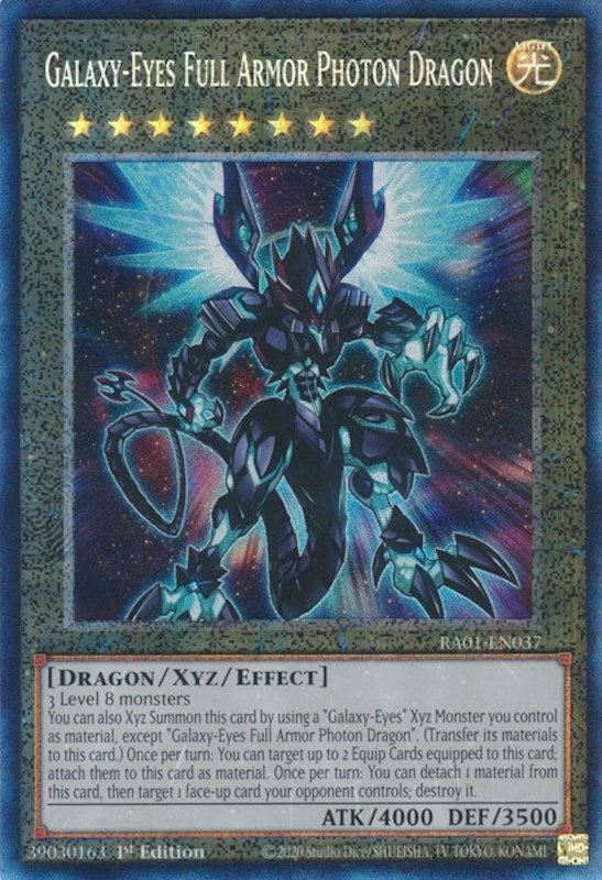 Galaxy-Eyes Full Armor Photon Dragon (PCR) (1037) (RA01) - YuGiOh Single