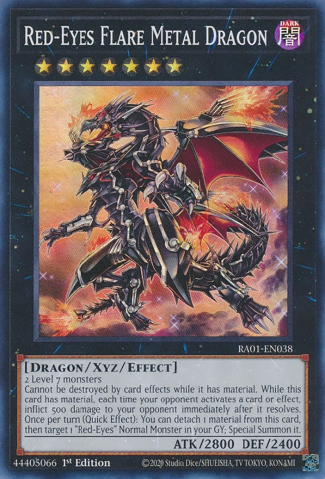 Red-Eyes Flare Metal Dragon (1038) (RA01) - YuGiOh Single