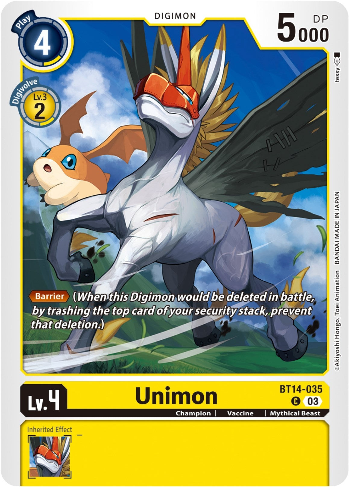 Unimon (14035) [BT14] - Digimon Card Game Single